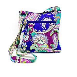 Vera Bradley Purple Hipster Heather VB Crossbody Bag